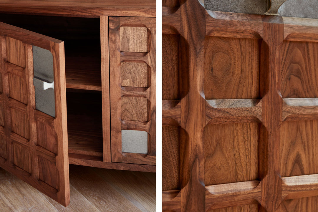 DANISH OILED WALNUT & GREY CERAMIC (MODEL: SMJ)