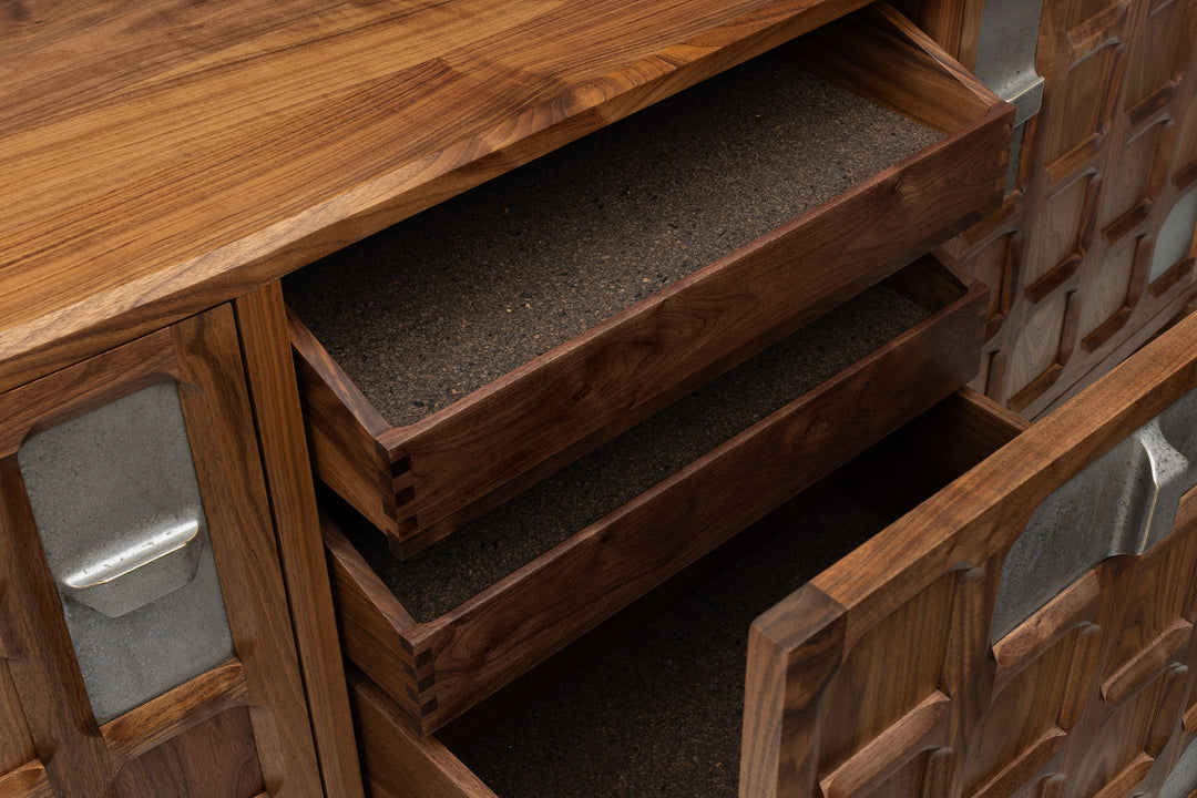 DANISH OILED WALNUT & GREY CERAMIC (MODEL: SMJ)