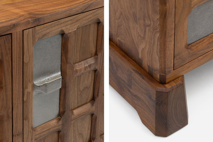 DANISH OILED WALNUT & GREY CERAMIC (MODEL: SMJ)