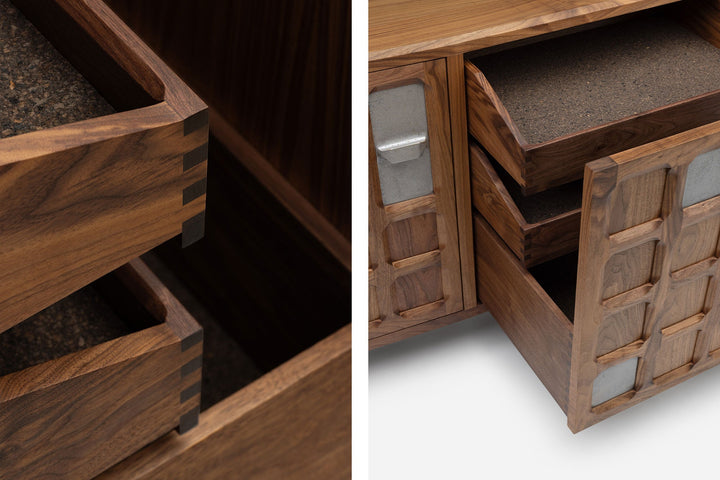 DANISH OILED WALNUT & GREY CERAMIC (MODEL: SMJ)