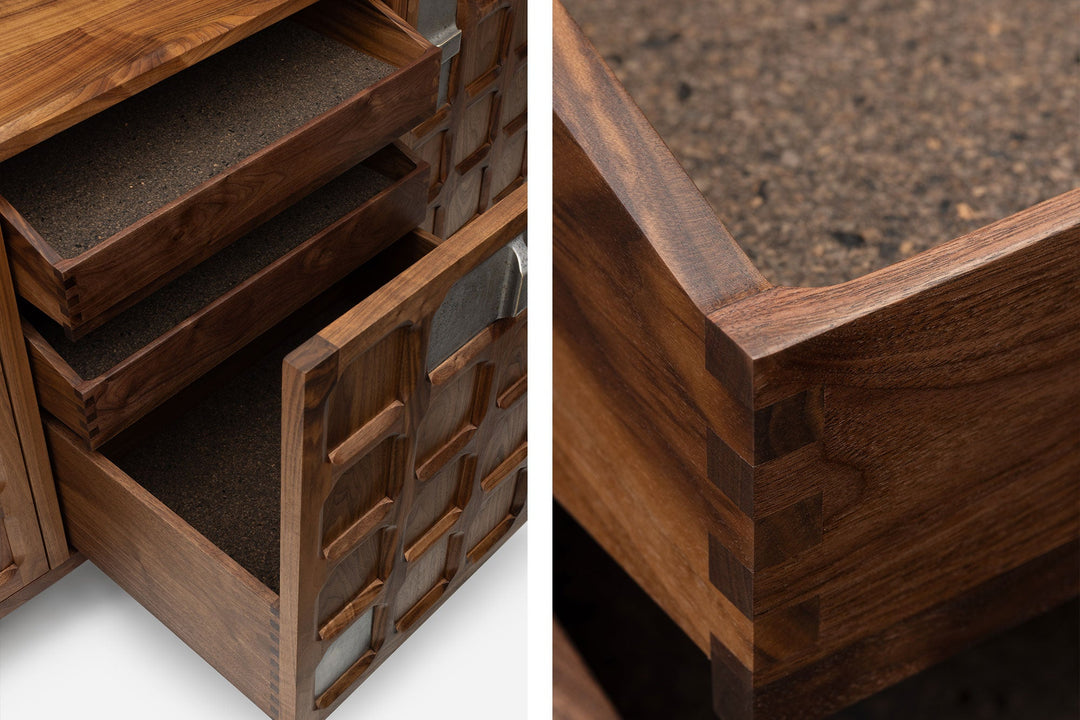 DANISH OILED WALNUT & GREY CERAMIC (MODEL: SMJ)