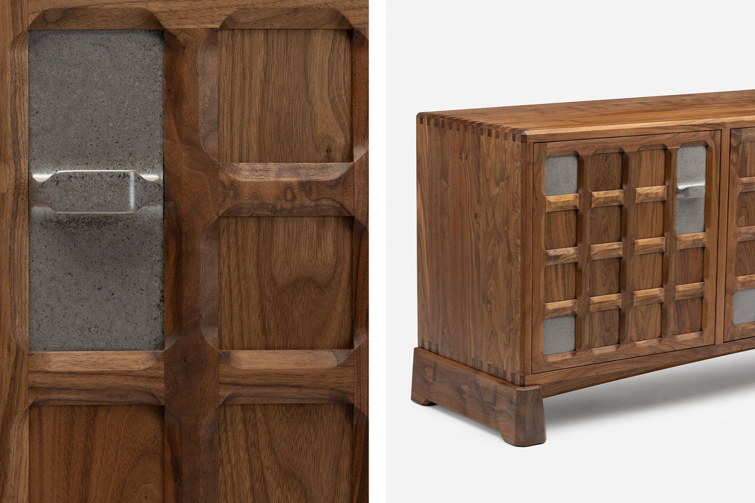 DANISH OILED WALNUT & GREY CERAMIC (MODEL: SMJ)