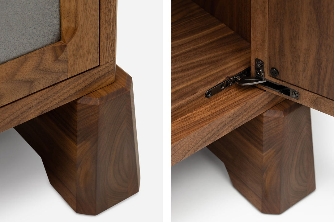 DANISH OILED WALNUT & GREY CERAMIC (MODEL: SMJ)