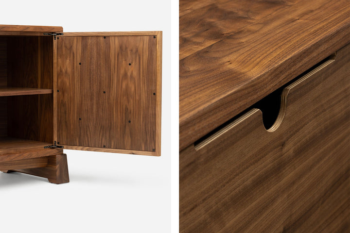 DANISH OILED WALNUT & GREY CERAMIC (MODEL: SMJ)