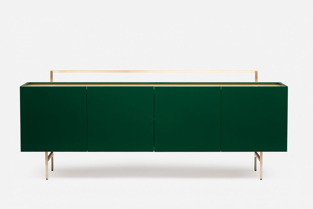 DANISH OILED OAK & FOREST GLOSS HDF & BRUSHED BRASS