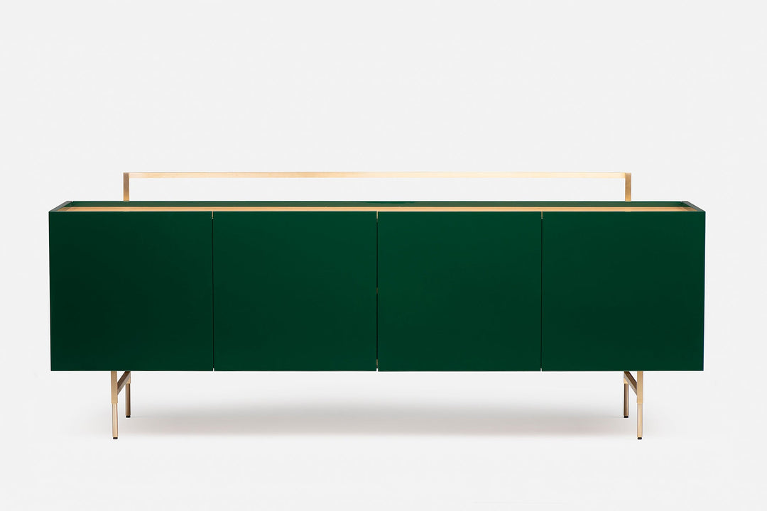 DANISH OILED OAK & FOREST GLOSS HDF & BRUSHED BRASS