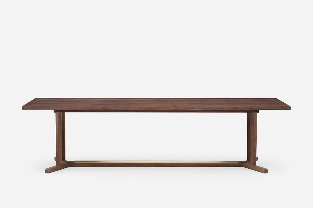 WHITE OILED WALNUT & BRUSHED BRASS