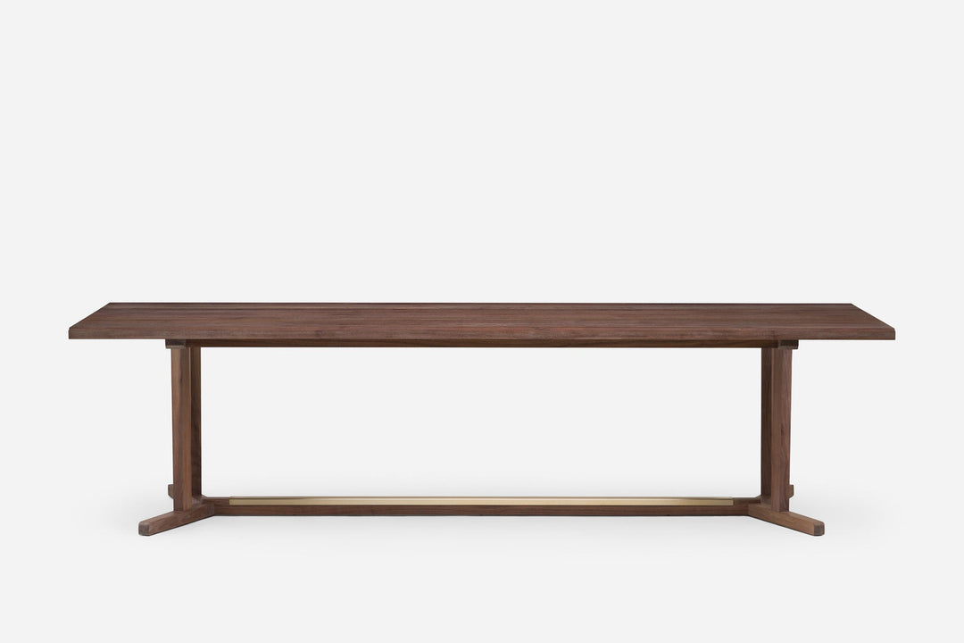 WHITE OILED WALNUT & BRUSHED BRASS