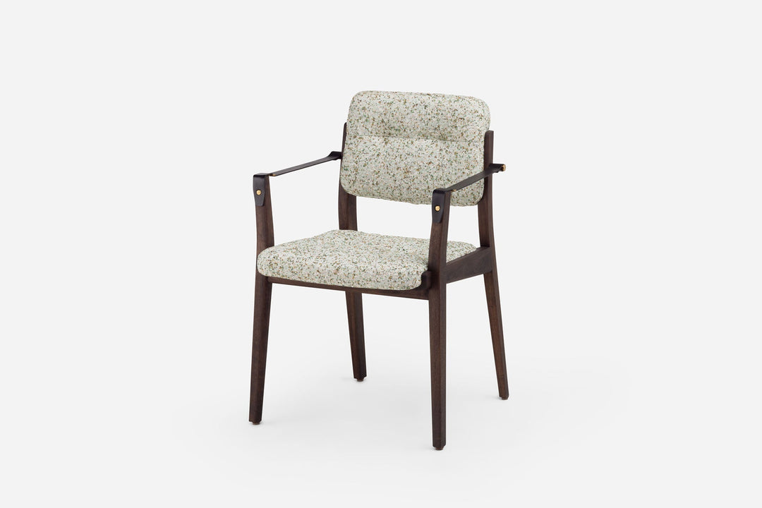 BLACK OILED WALNUT & ATOM 124 & BLACK LEATHER STRAPS