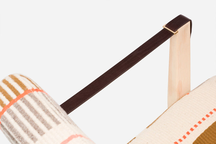 WHITE OILED ASH & MANTA ESPINHADA & BROWN LEATHER STRAPS