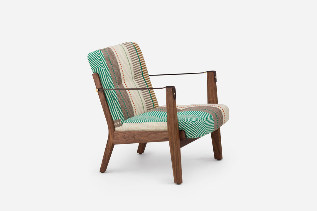 DANISH OILED WALNUT & MANTA ESPINHADA VERDE & BROWN LEATHER STRAPS