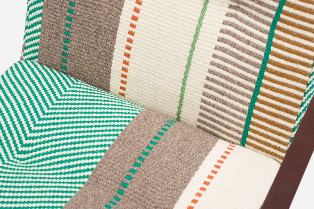 DANISH OILED WALNUT & MANTA ESPINHADA VERDE & BROWN LEATHER STRAPS