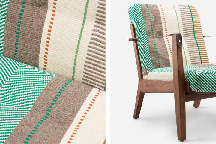 DANISH OILED WALNUT & MANTA ESPINHADA VERDE & BROWN LEATHER STRAPS