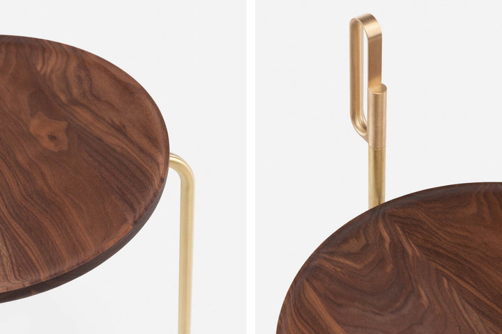 DANISH OILED WALNUT & BRUSHED BRASS