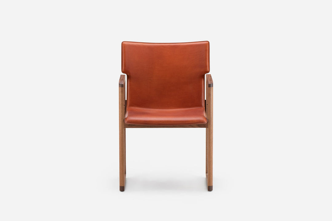 DANISH OILED WALNUT & DARK TAN LEATHER