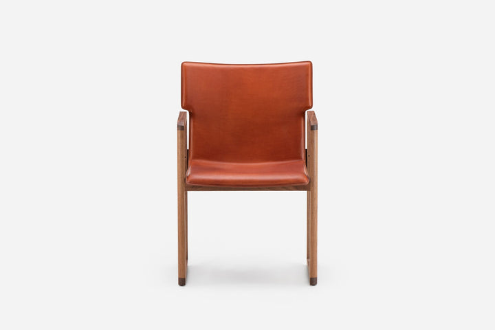 DANISH OILED WALNUT & DARK TAN LEATHER