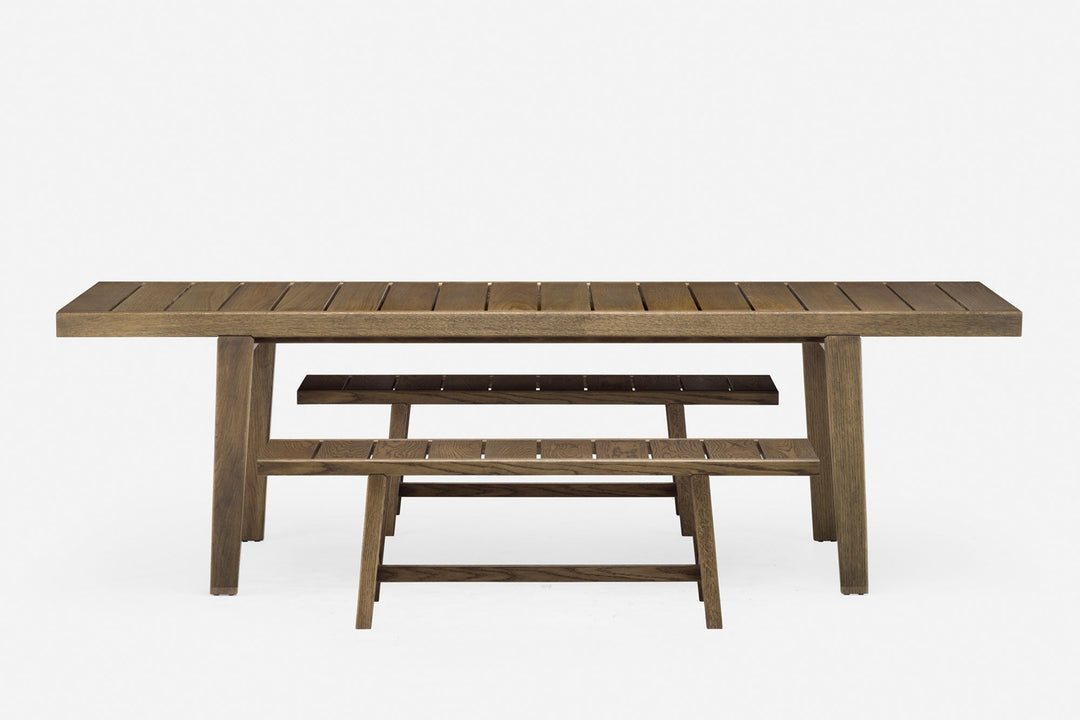 BLACK OILED EUROPEAN OAK (+ 98.6°F OUTDOOR BENCH)