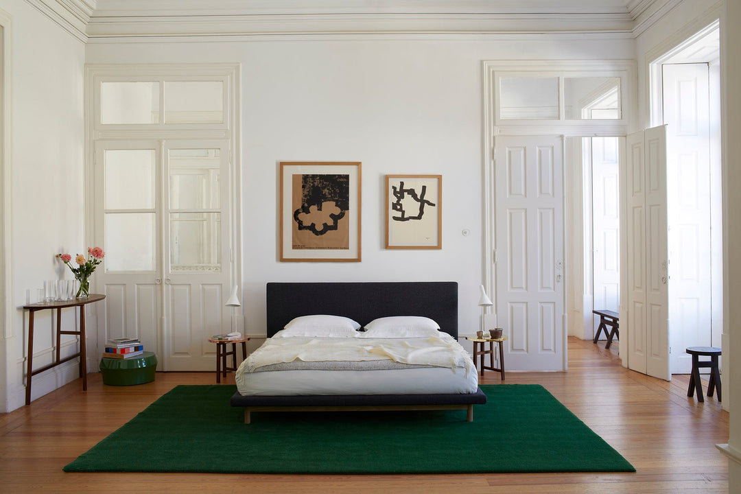DANISH OILED WALNUT & POLISHED COPPER AND BRASS (+ FRAME BED, TRIO CONSOLE, ZHUZI TABLE, COMMUNE STOOL AND BENCH)