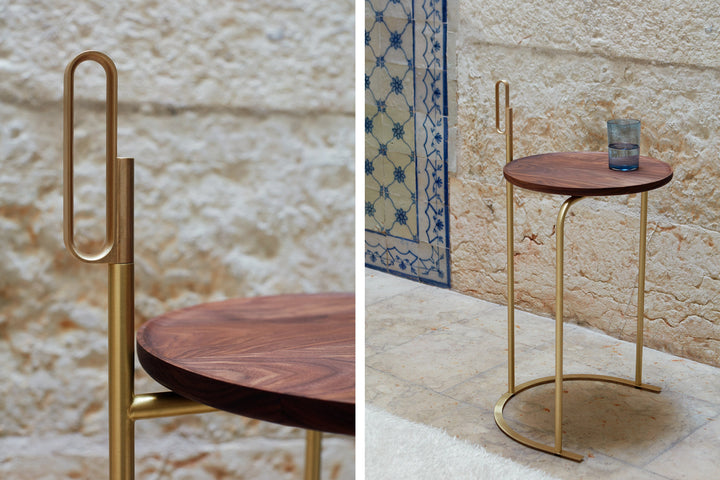 DANISH OILED WALNUT & BRUSHED BRASS