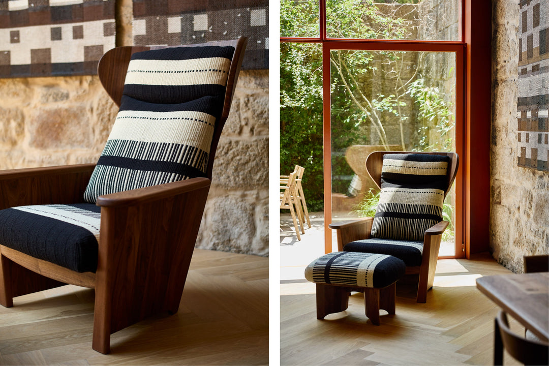 DANISH OILED WALNUT & MANTA LIDO PRETO / CRU