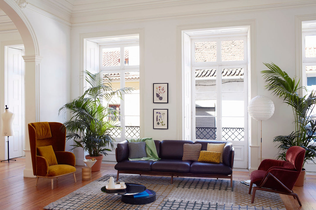 BLACK MARQUINA MARBLE & BLACK GLOSS HDF (+ STANLEY SOFA, BLANCHE BERGERE, ELYSIA LOUNGE CHAIR, AND LAUREL SIDE TABLE)