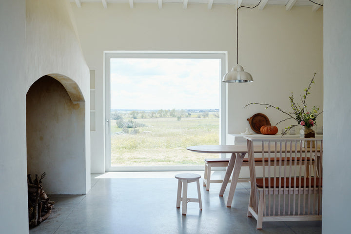 WHITE OILED ASH (+ LOW SETTLE, BENCH AND STOOL)