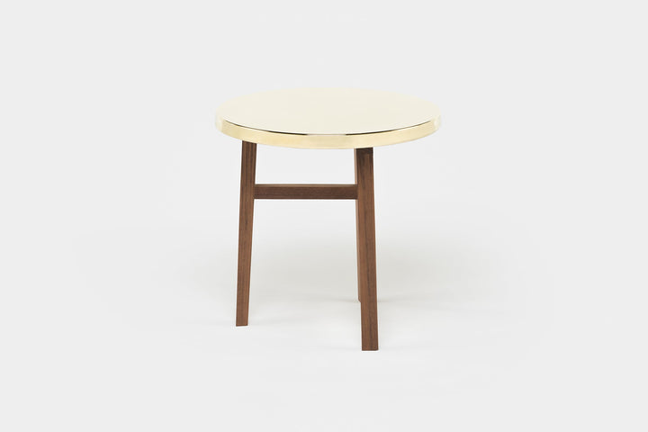 DANISH OILED WALNUT & POLISHED BRASS